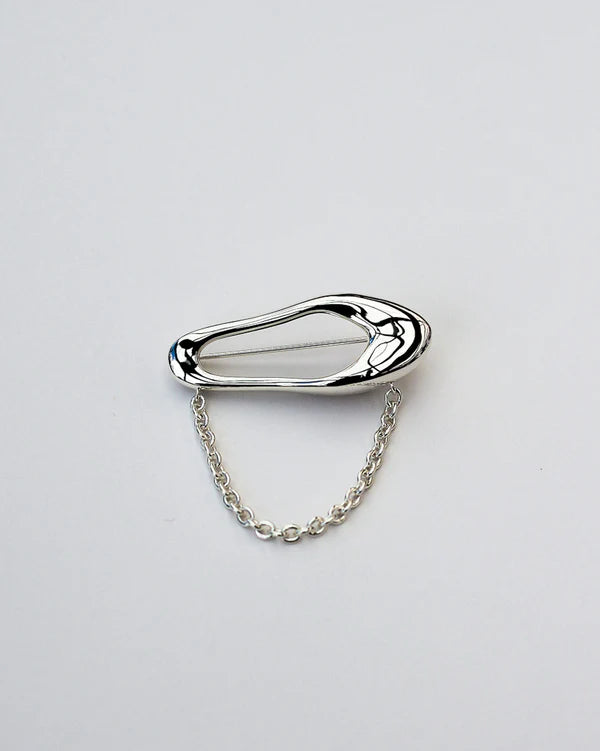 F+H Studios Organic Link Brooch + Chain