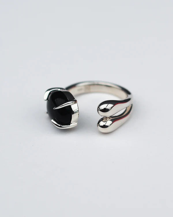 F+H Studios Accord Gemstone Ring - Onyx