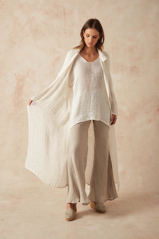 Estilo emporio Raglan Duster Coast - Pescatore Panna