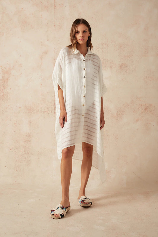 Estilo Emporio La Cota Cover Up - Panna Stripe