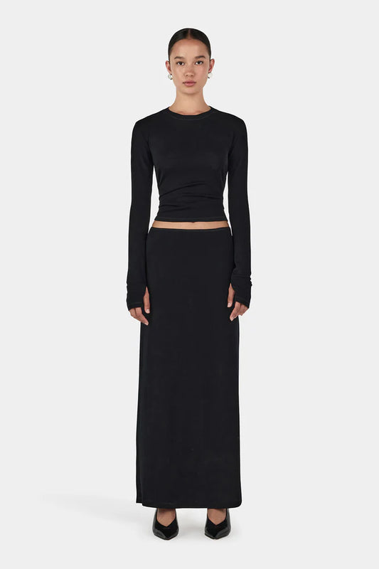Hansen & Gretel Gerard Wool Skirt - Black