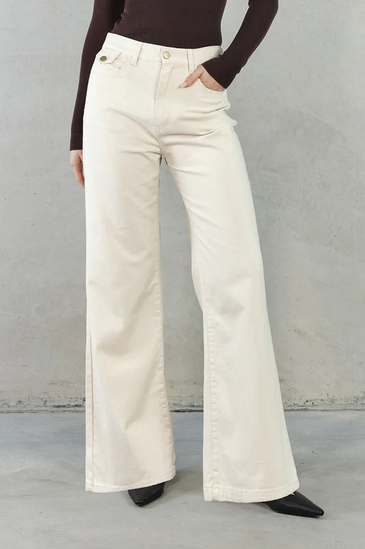 Sofia Irina Josefina Denim Pant - Cream