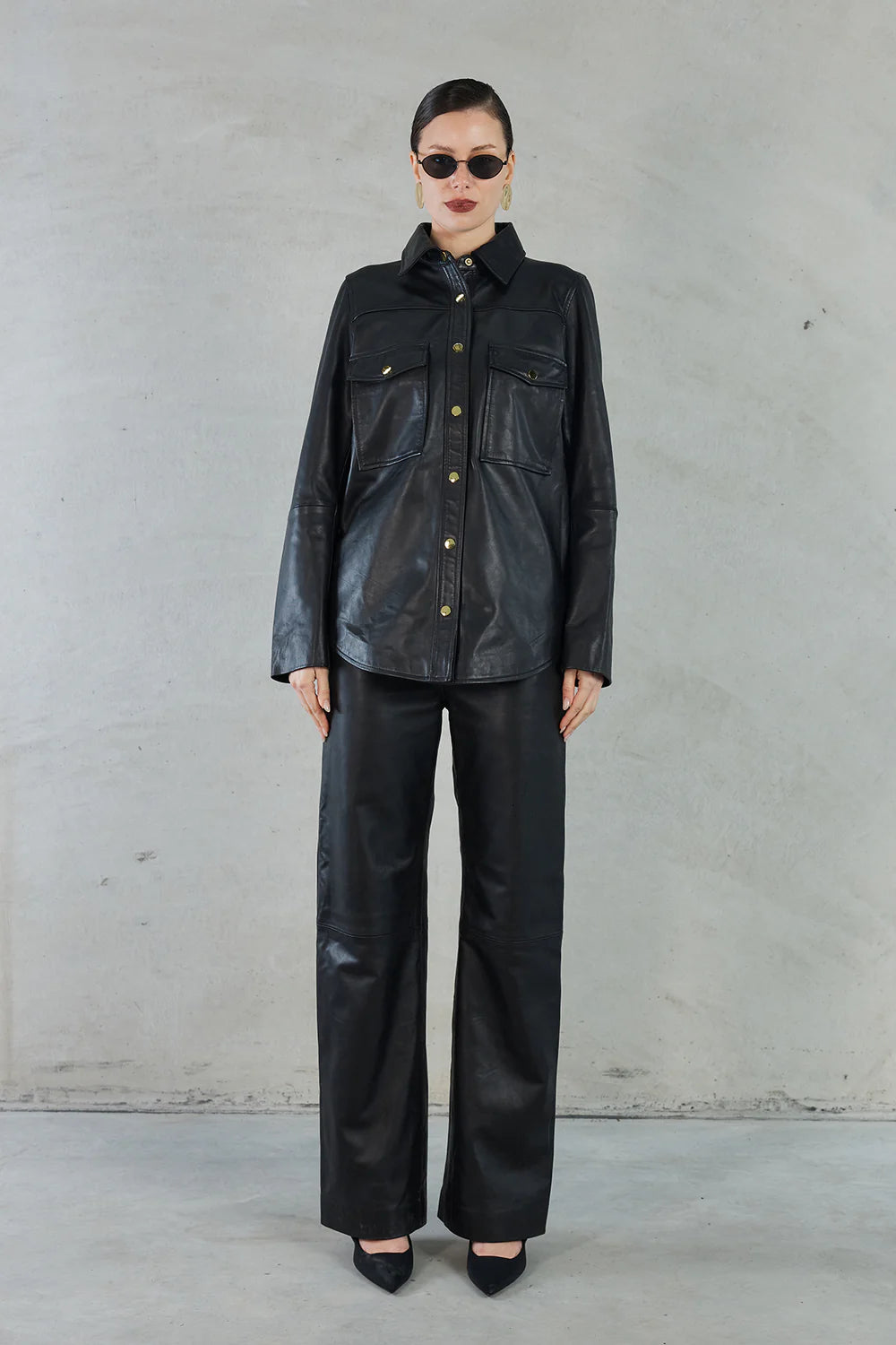 Sofia Irina Lucia Shirt - Black