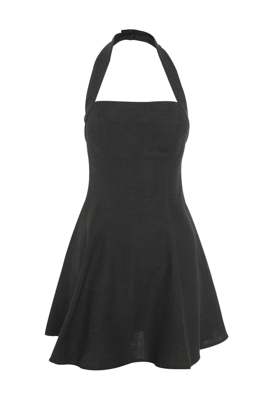 Mossman Common Ground Mini Dress - Black