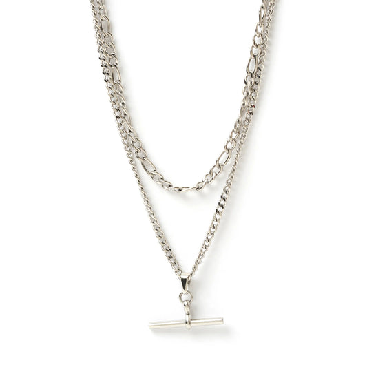 Arms of Eve Marcella Double Stack Necklace - Silver