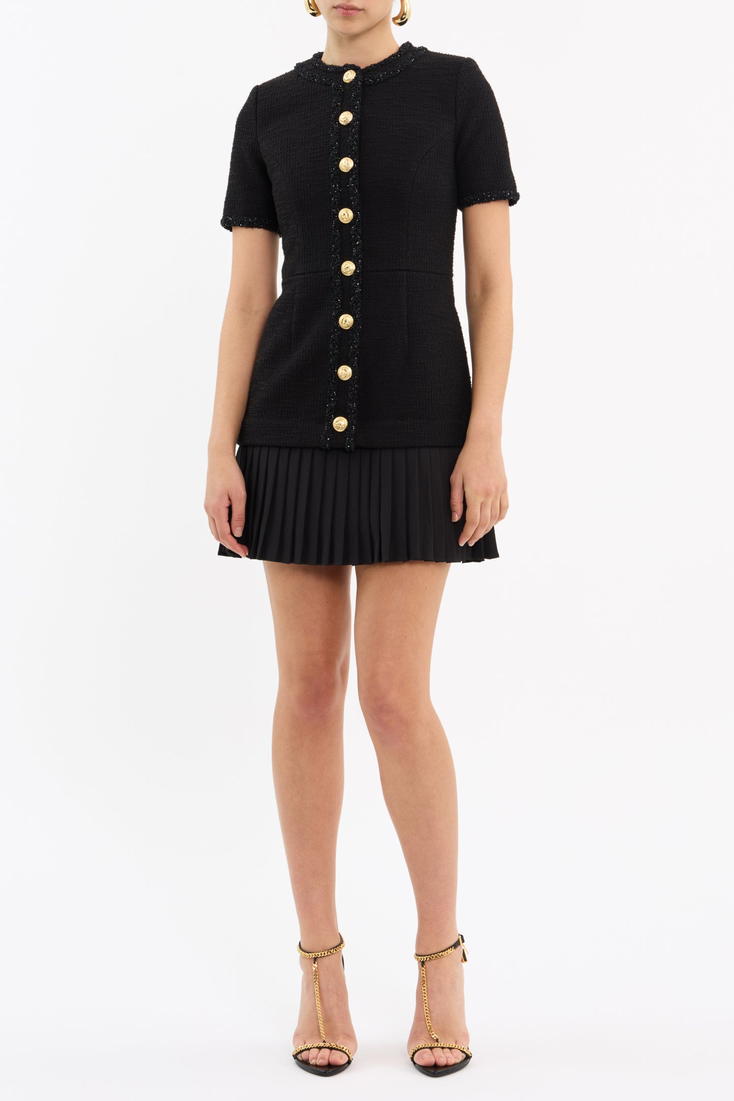 Rebecca Vallance Short Sleeved Margo Mini - Black