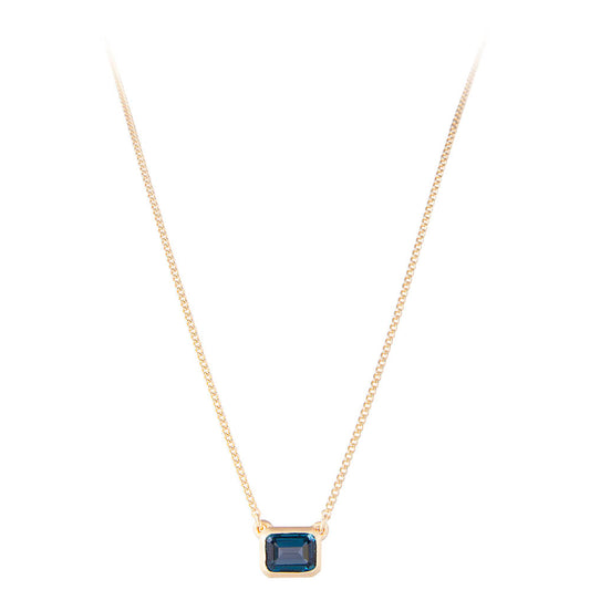 Fairley London Blue topaz Deco Necklace