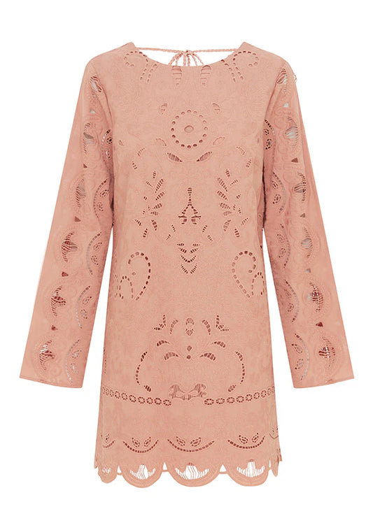 MOS the Label Nora Embroidery Mini Dress