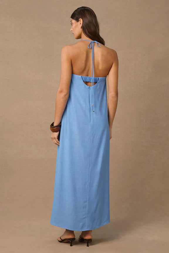 Mon Renn Aelia Midi Dress - Blue