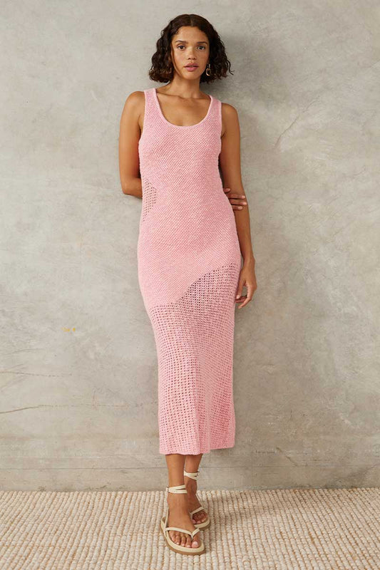 Mon Renn Marina Knit Dress - Pink