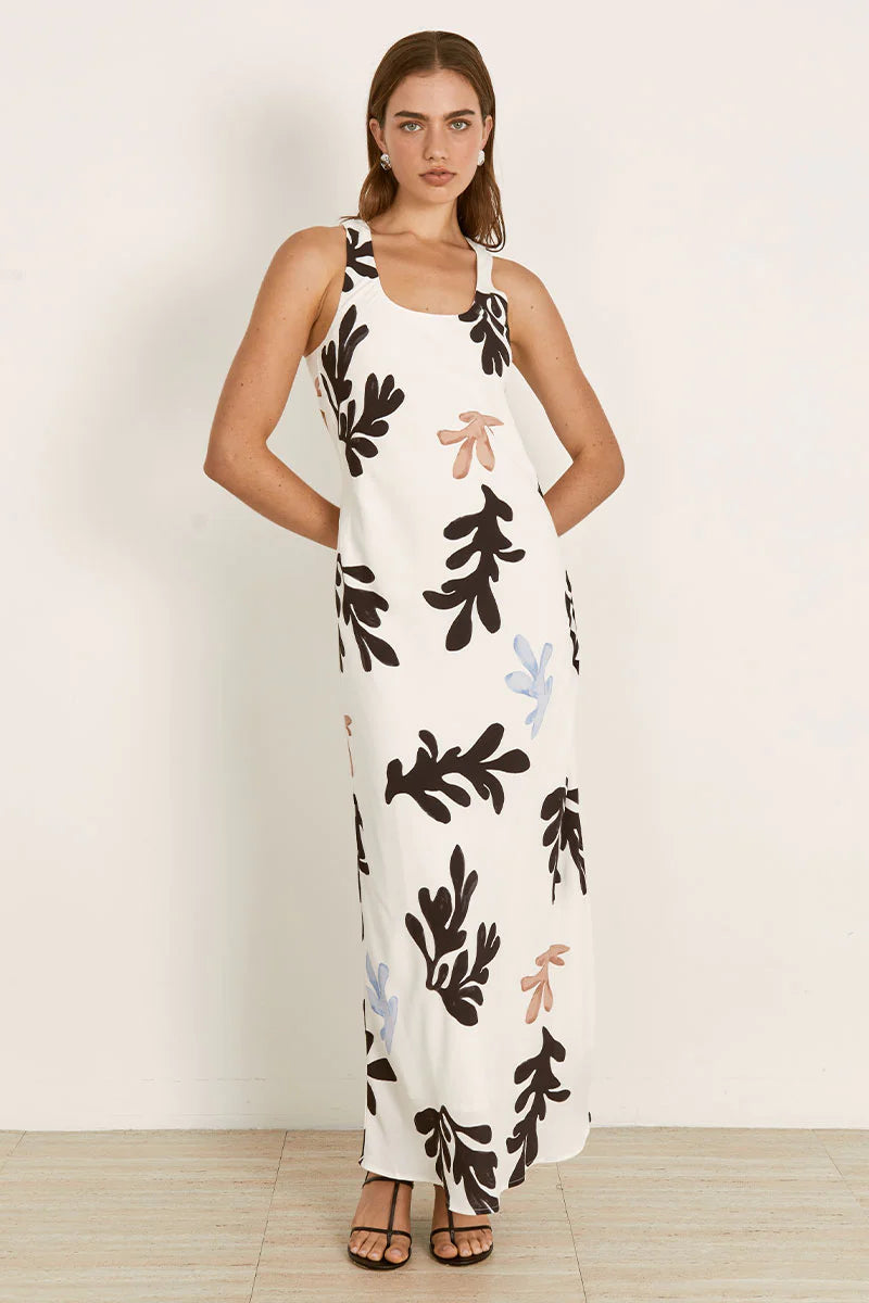 Mon Renn Scylla Print Midi Dress