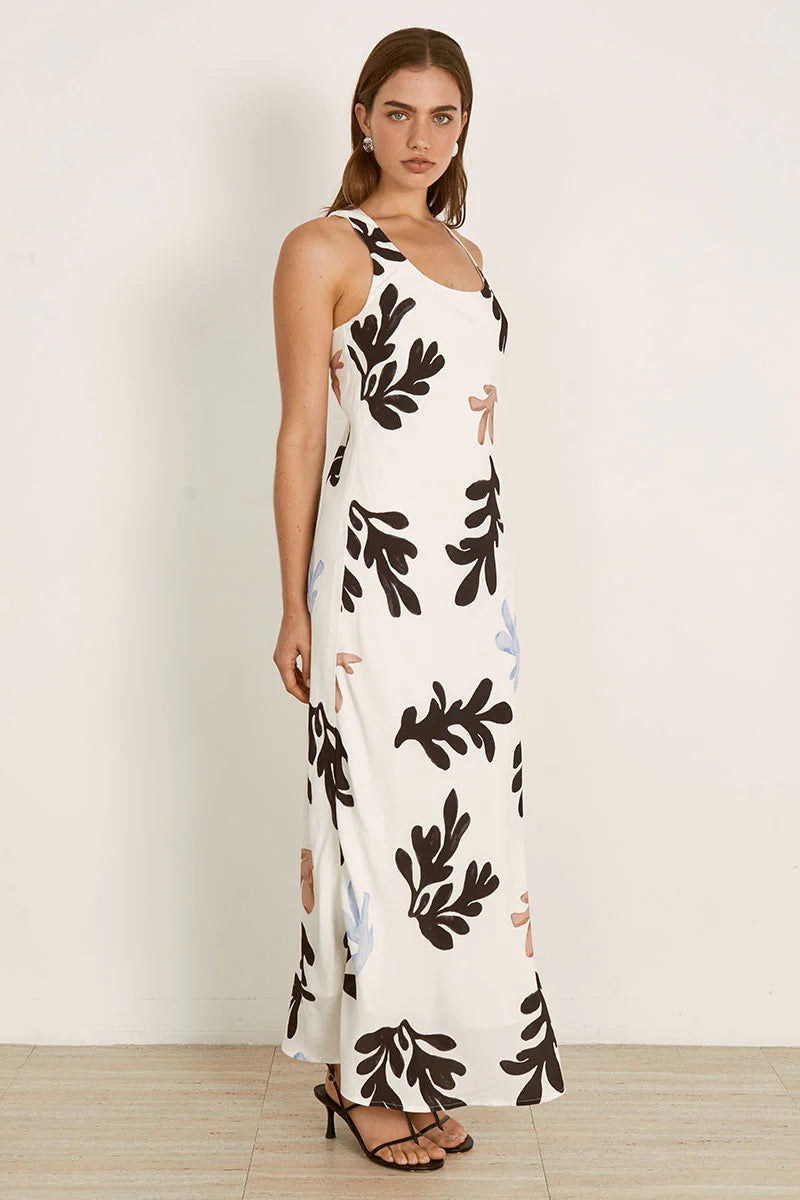 Mon Renn Scylla Print Midi Dress