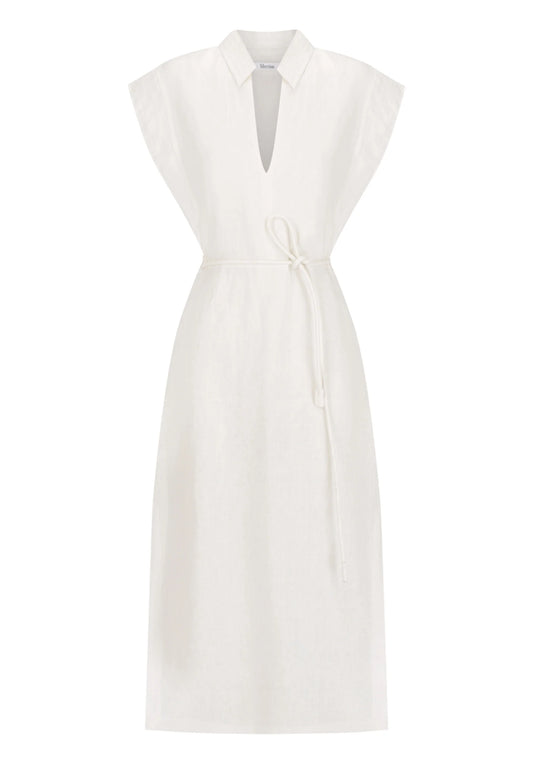 Morrison Belle Linen Dress - Ivory