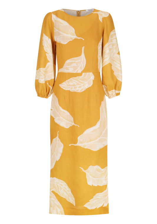 Morrison Palma Linen Midi Dress Print