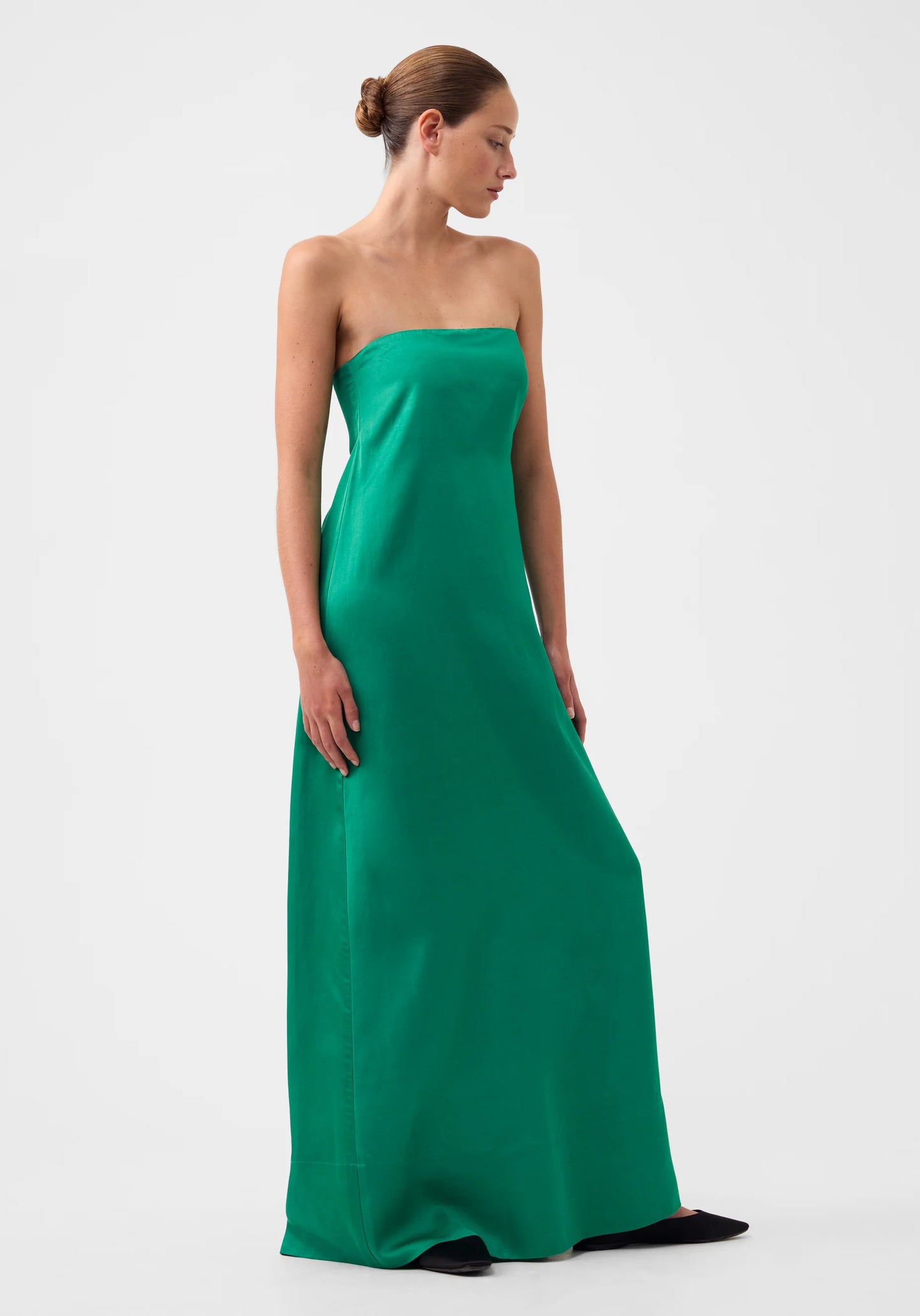 Morrison Willow Strapless Dress - Emerald