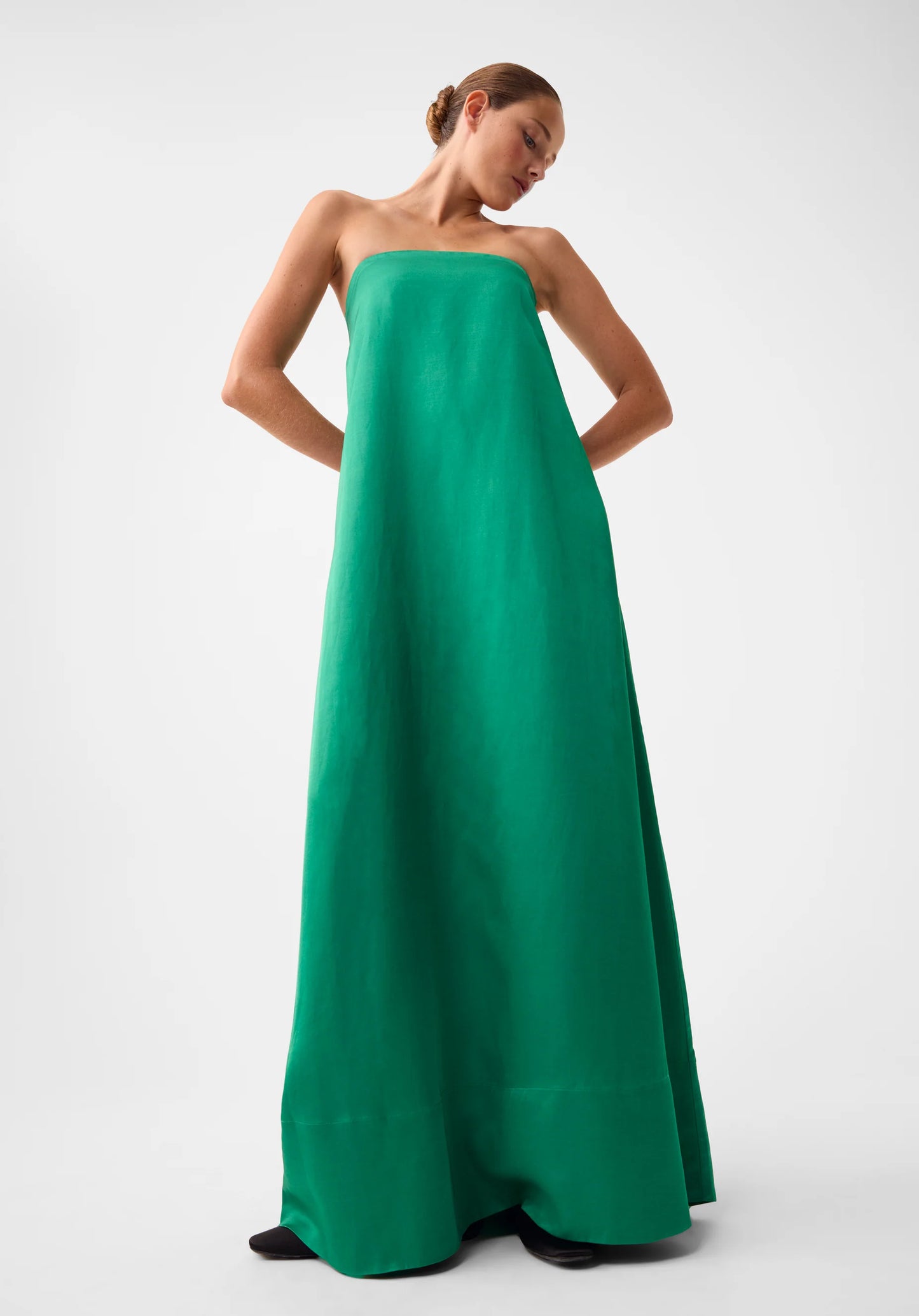 Morrison Willow Strapless Dress - Emerald