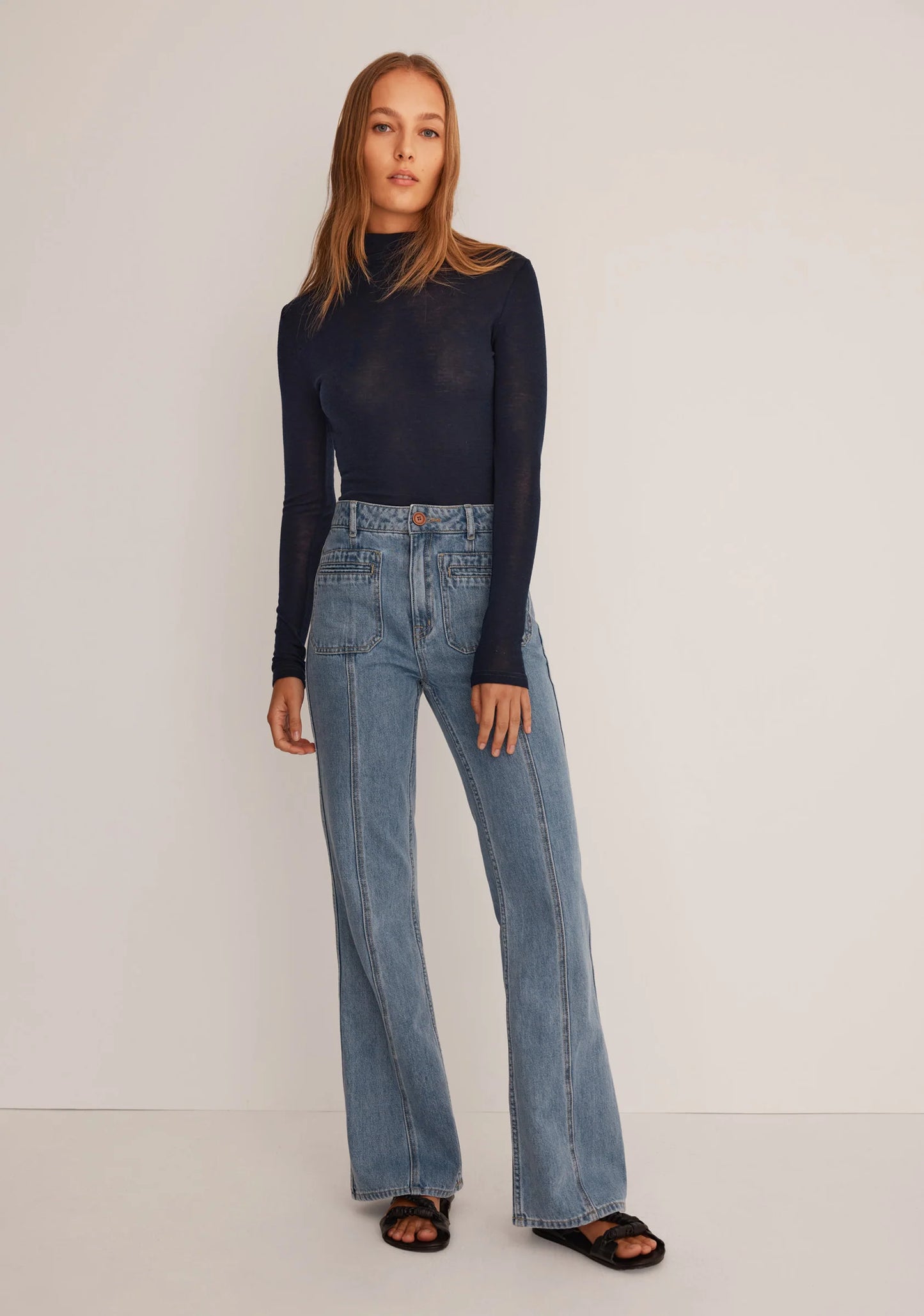 Morrison Morri Merino High Neck - Navy