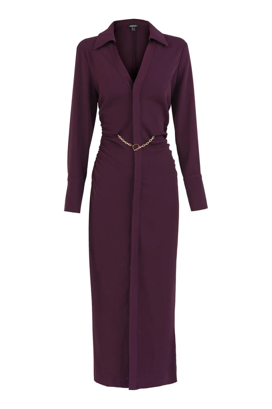 Mossman Loose Ends Midi Dress - Wine