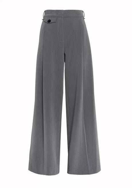 Mossman Boston Wide Leg Pants - Grey