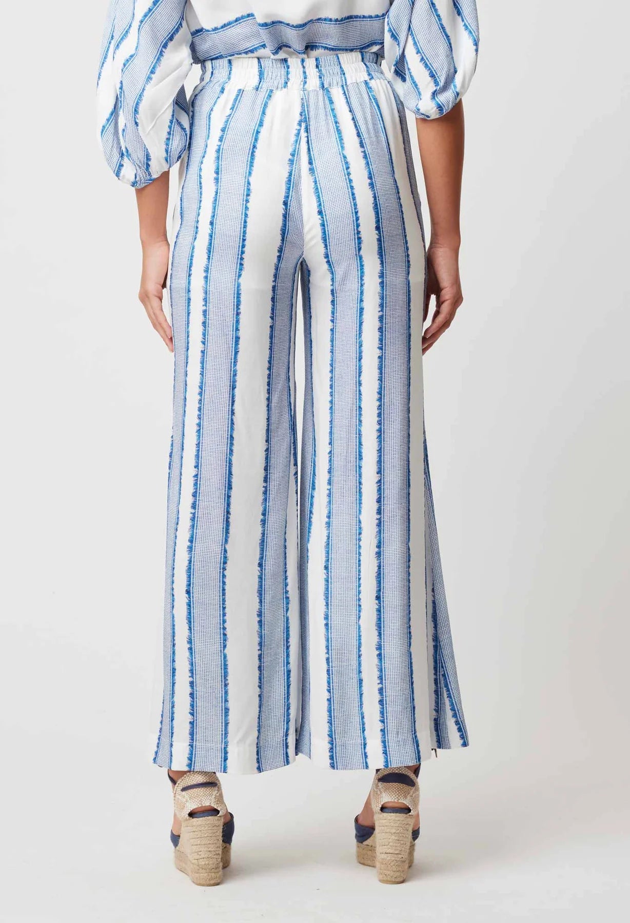 Once Was Positano Viscose Pant in Sorrento Stripe