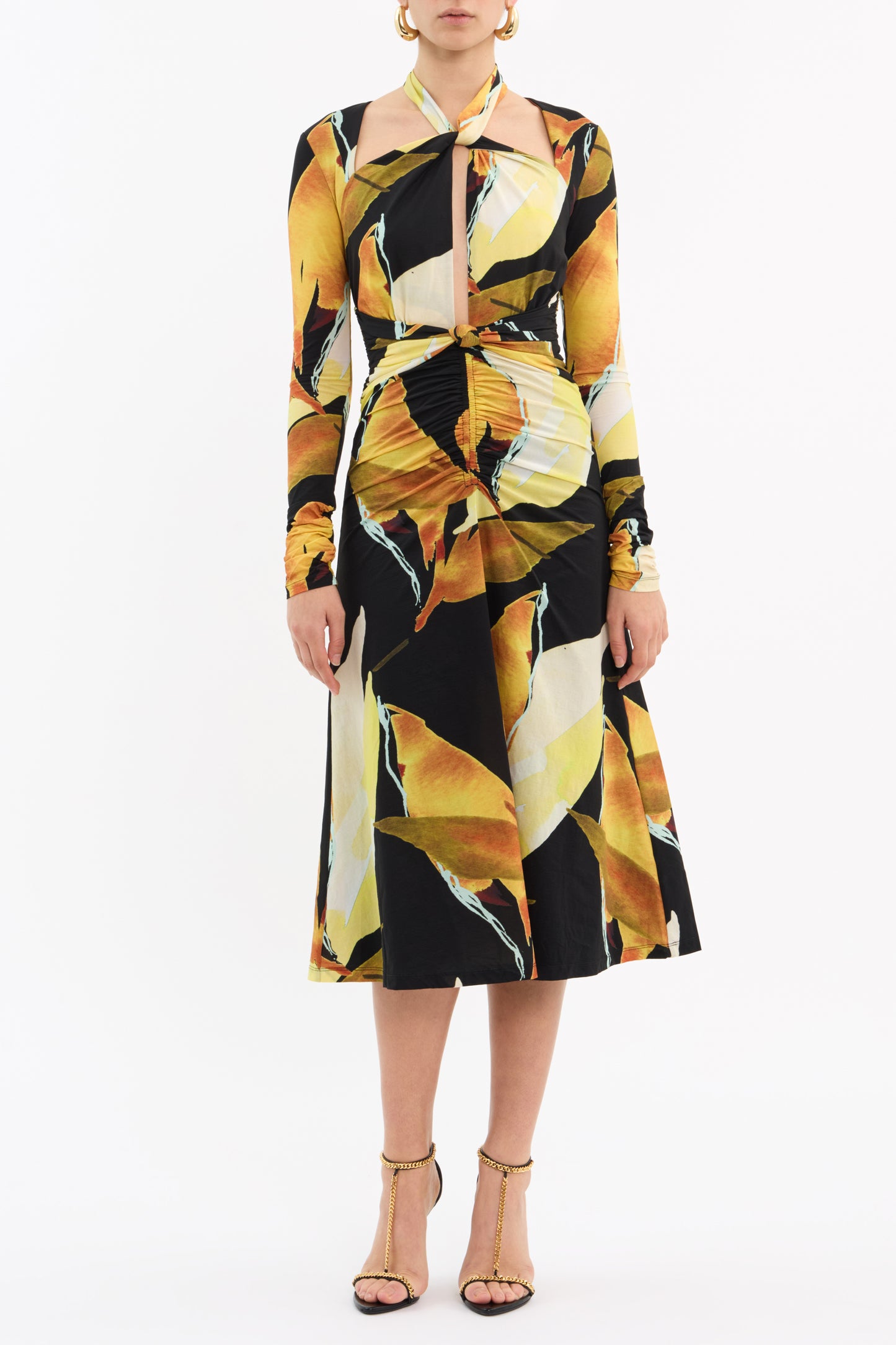 Rebecca Vallance Petals of Paradise Long Sleeve Midi