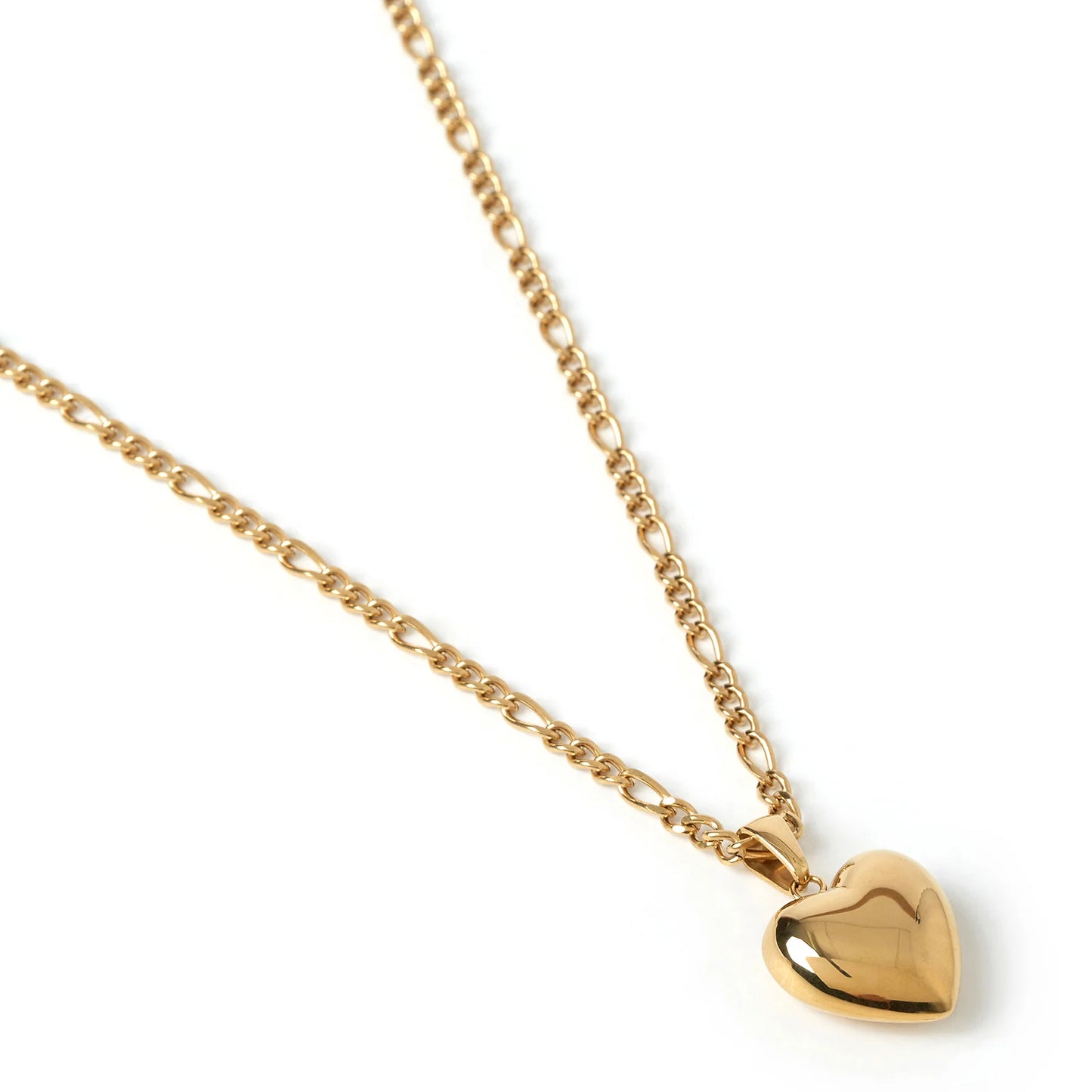 Arms of Eve Rose Heart Necklace - Gold