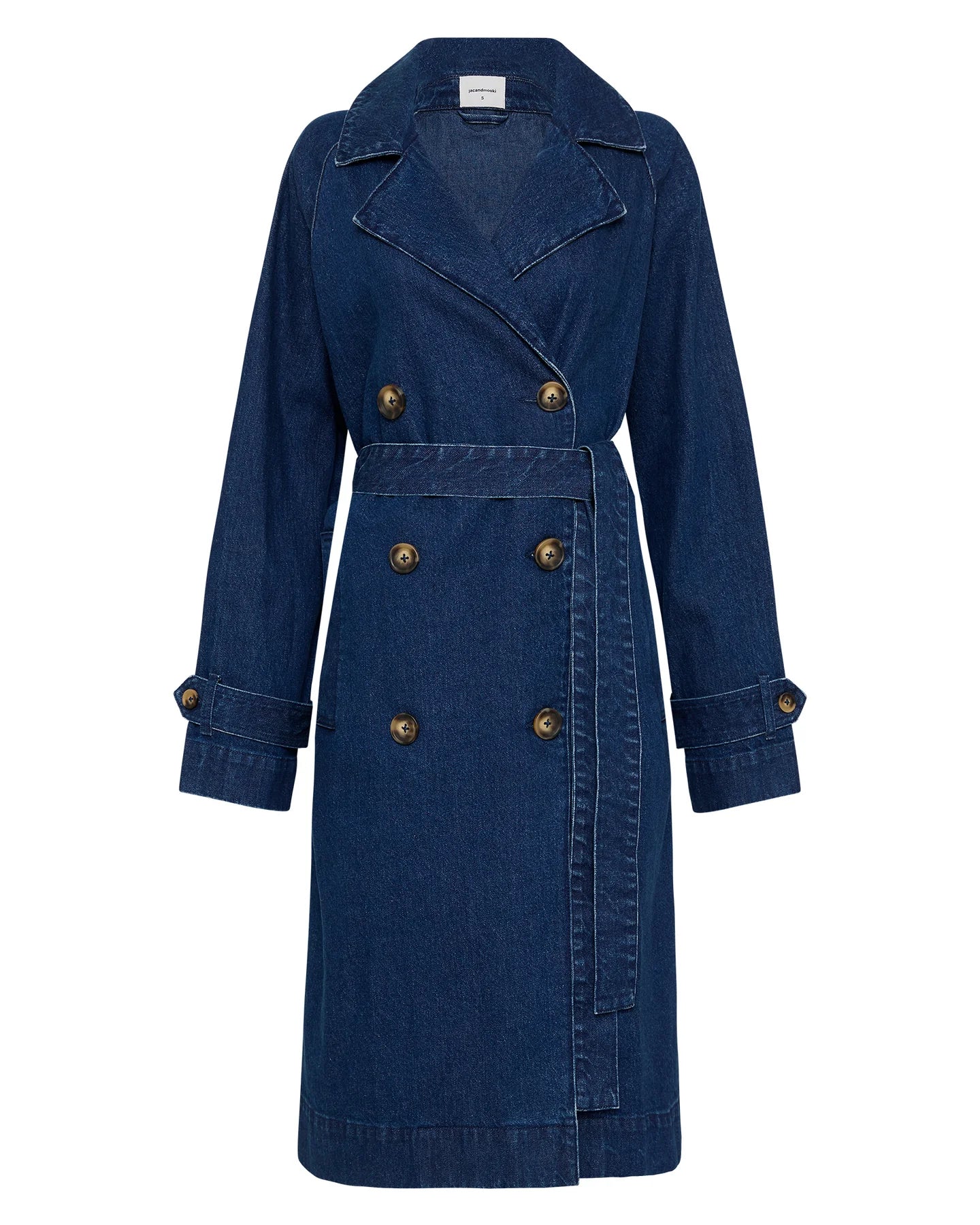 Jac & Mooki Trench Coat - Dark Indigo