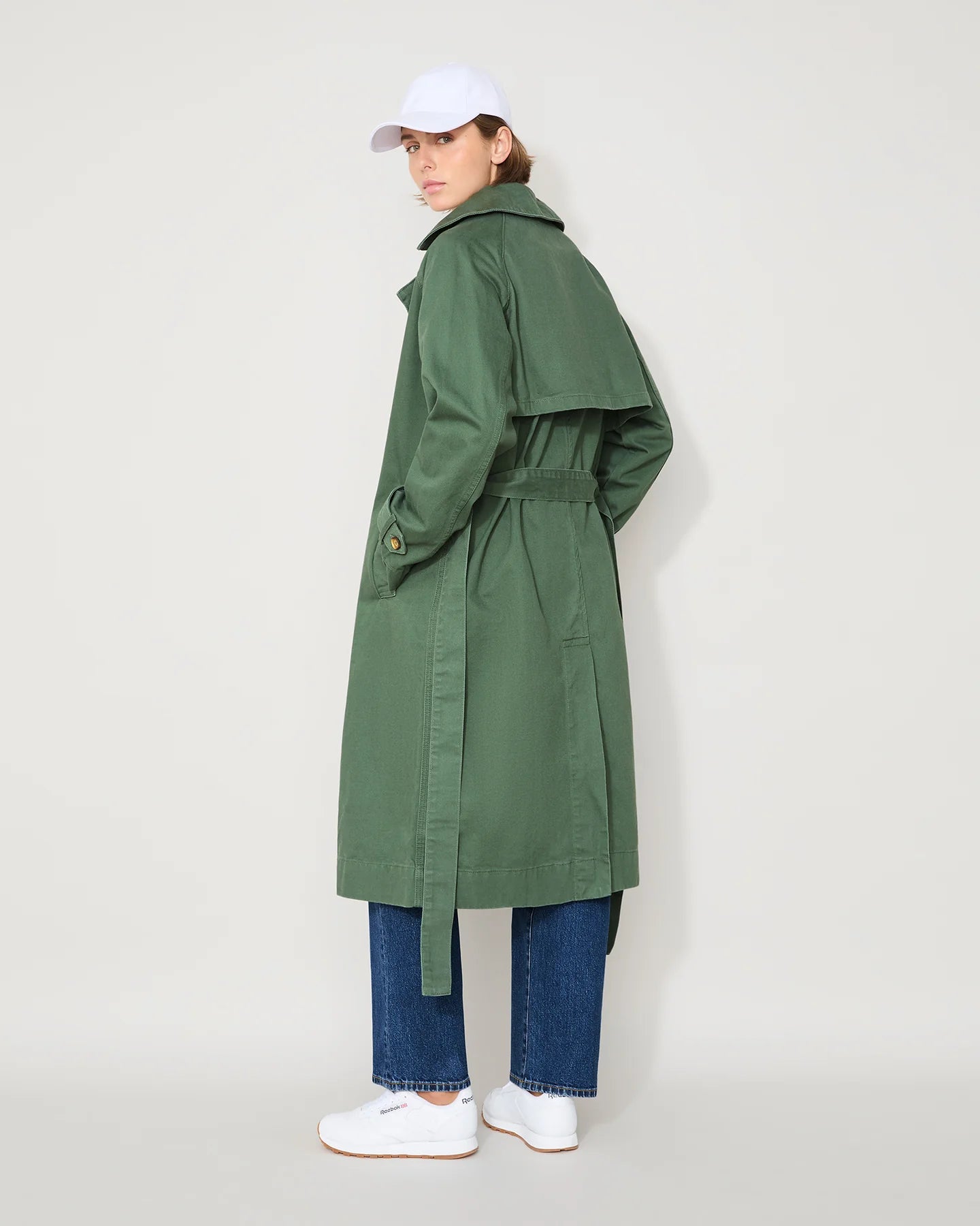 Jac & Mooki Trench Coat - Sage