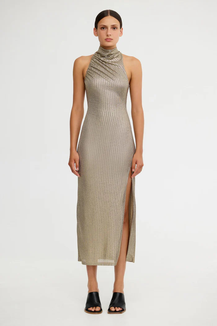 Significant Other Katia Midi Dress - Gold