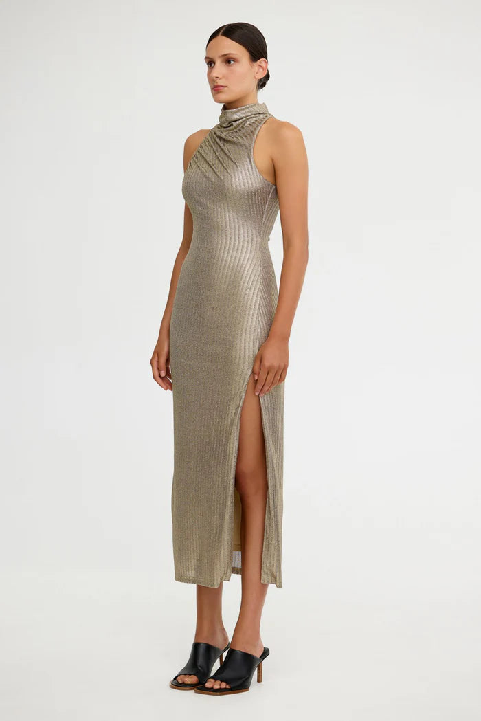 Significant Other Katia Midi Dress - Gold