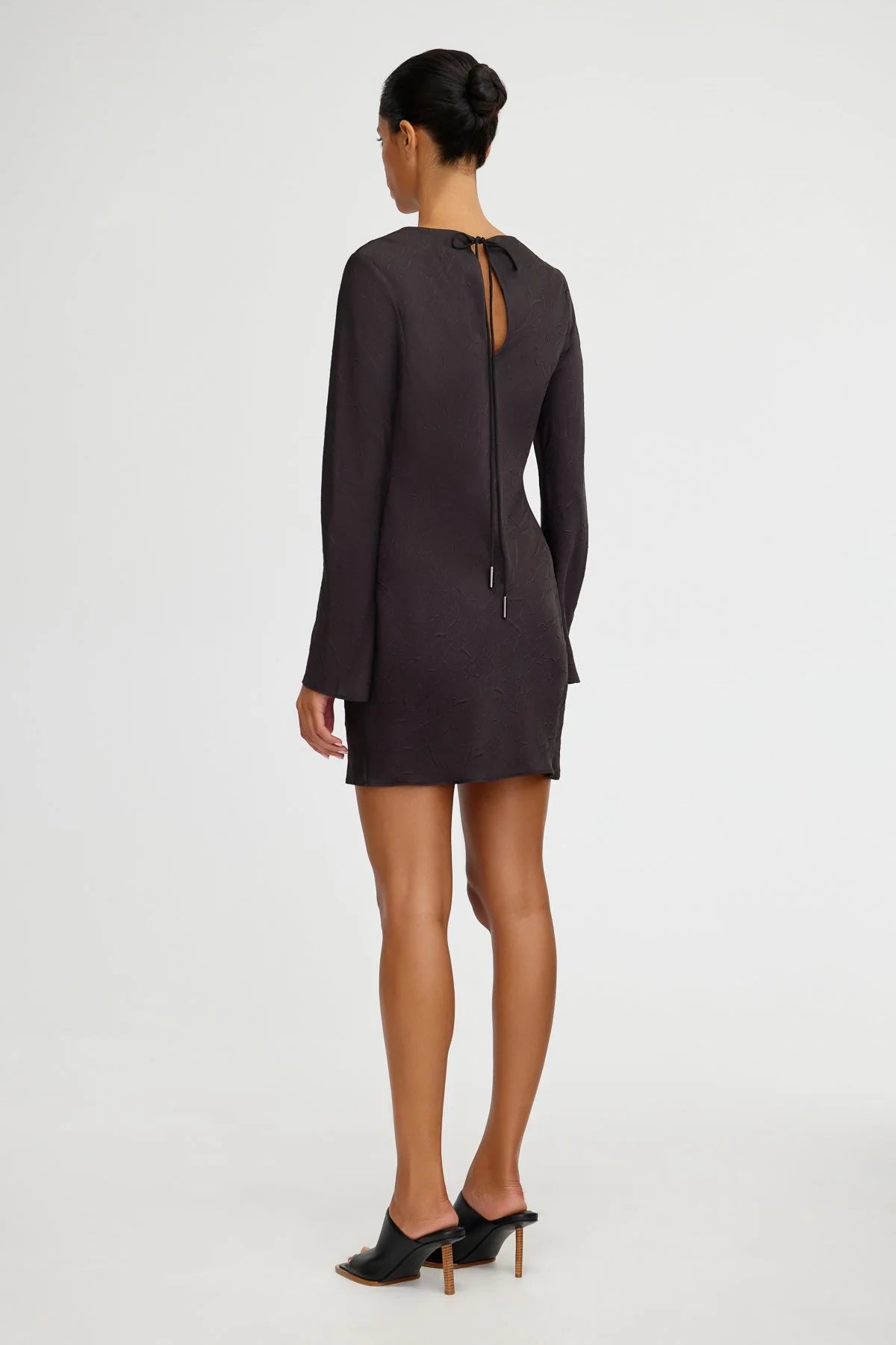 Significant Other Alia Mini Dress - Charcoal Botanic