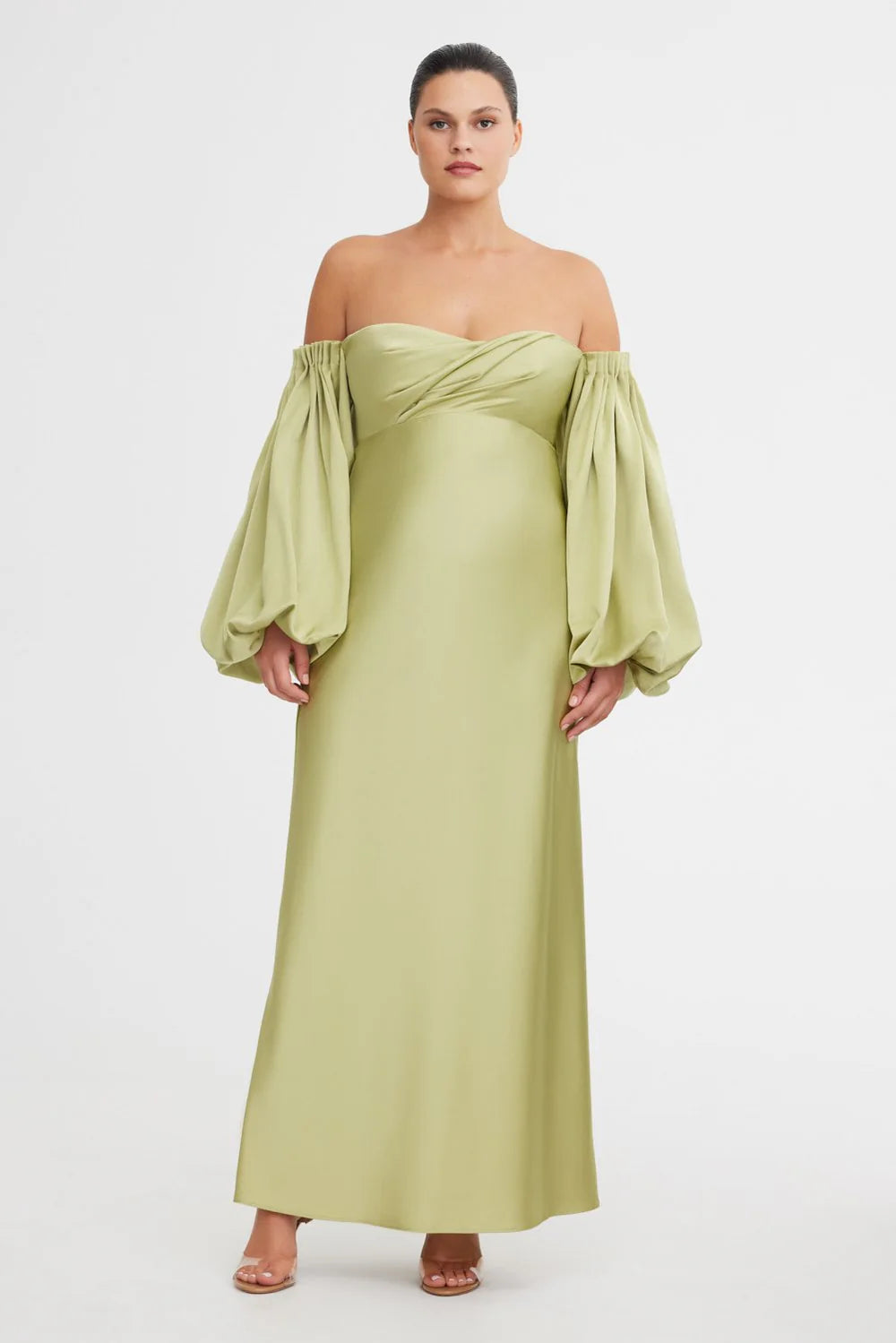 Significant Other Danika Off the Shoulder Dress - Matcha