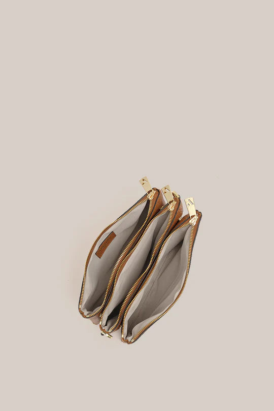 Vestirsi Tessa Trio Crossbody - Tan