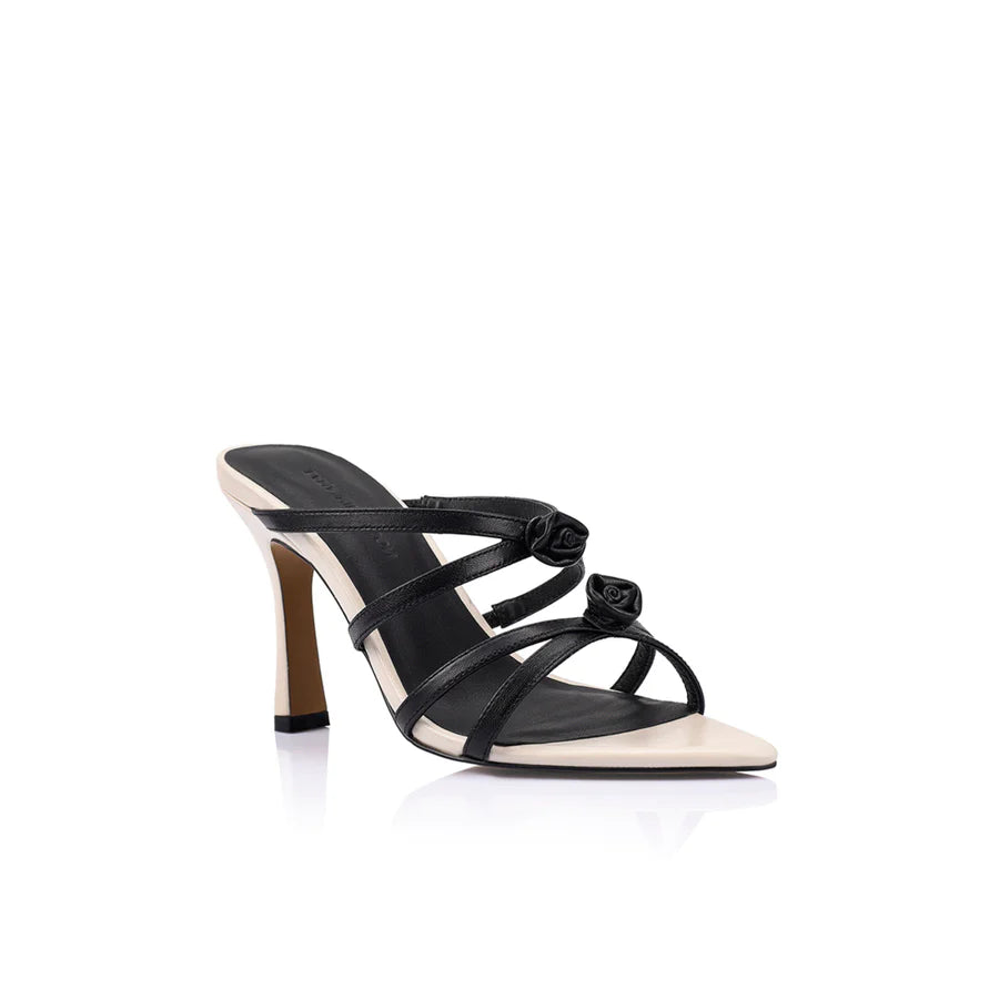 Lana Wilkinson 'Alice' Heel in Ivory & Black