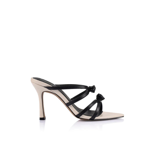 Lana Wilkinson 'Alice' Heel in Ivory & Black