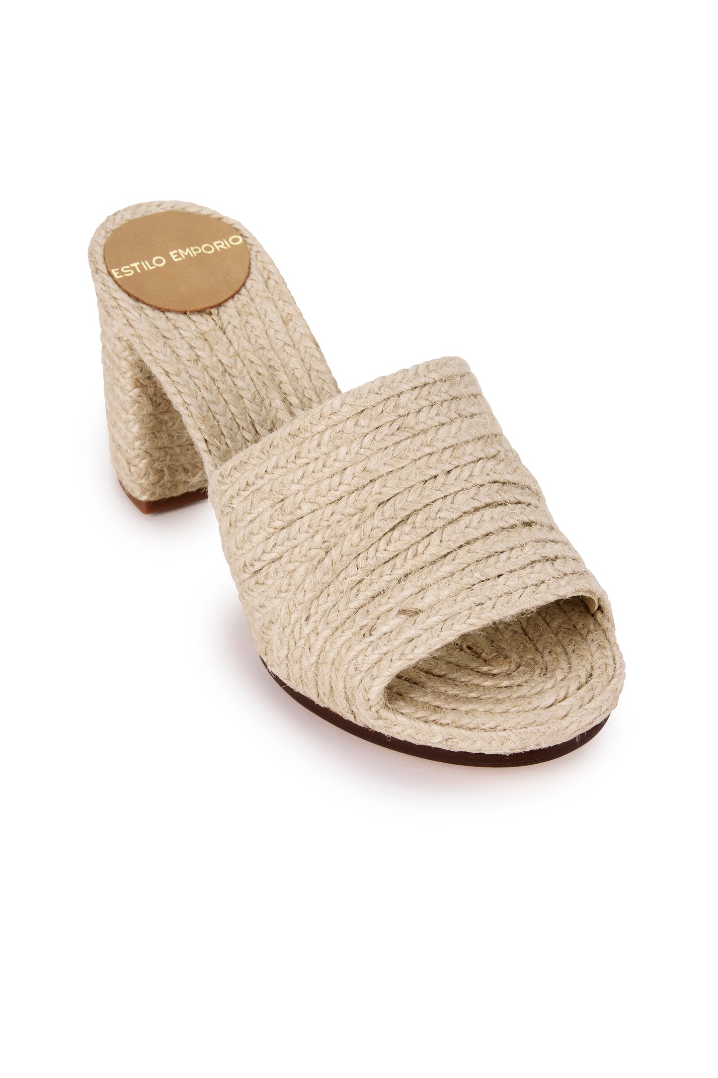 Estilo Emporio Woven Modela Claire Natural Mule