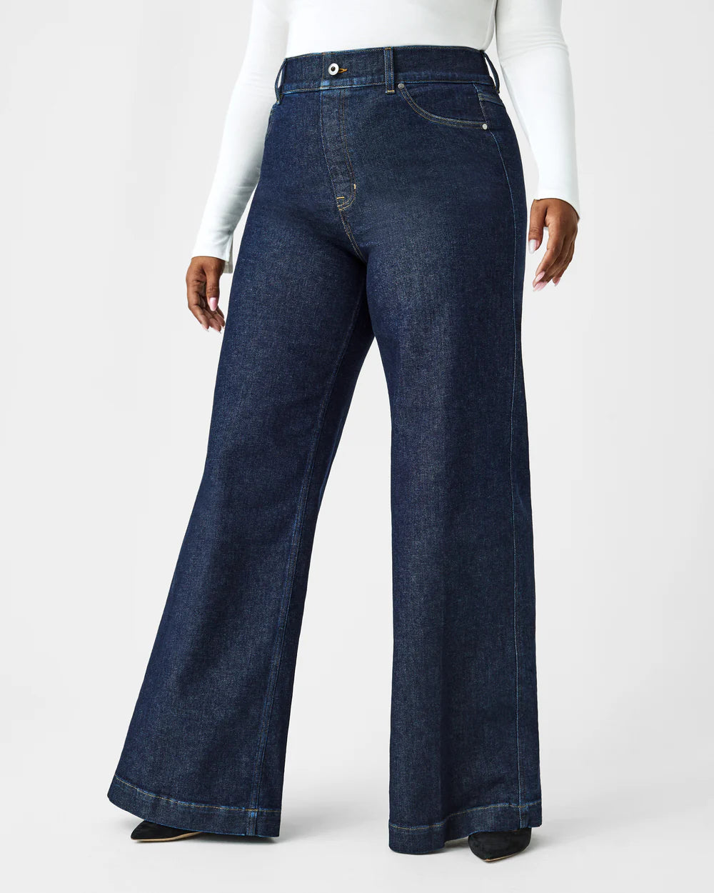 Spanx Wide Leg Jeans - Raw Indigo