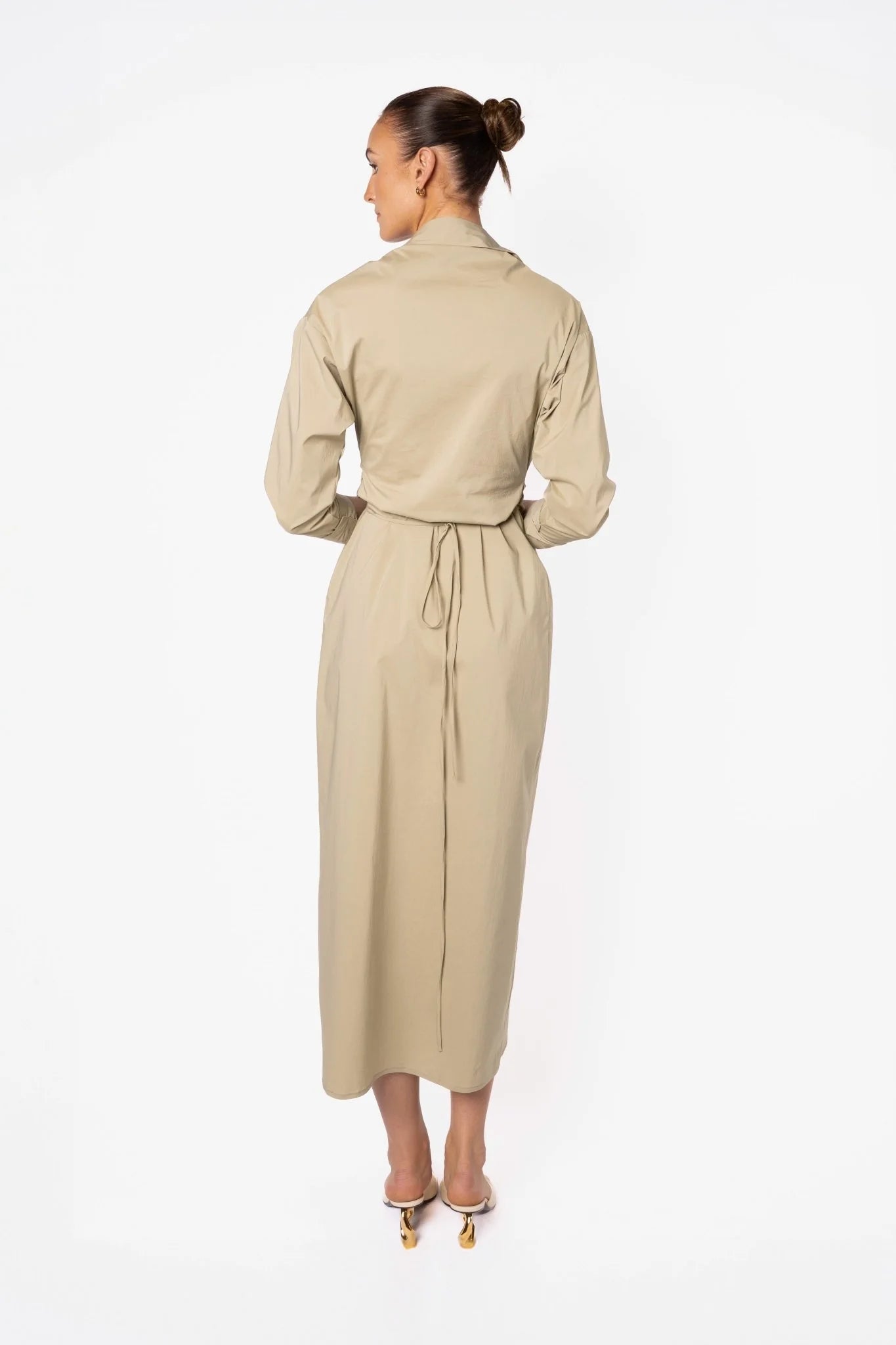 One Fell Swoop Dilma Shirt Dress - Tea