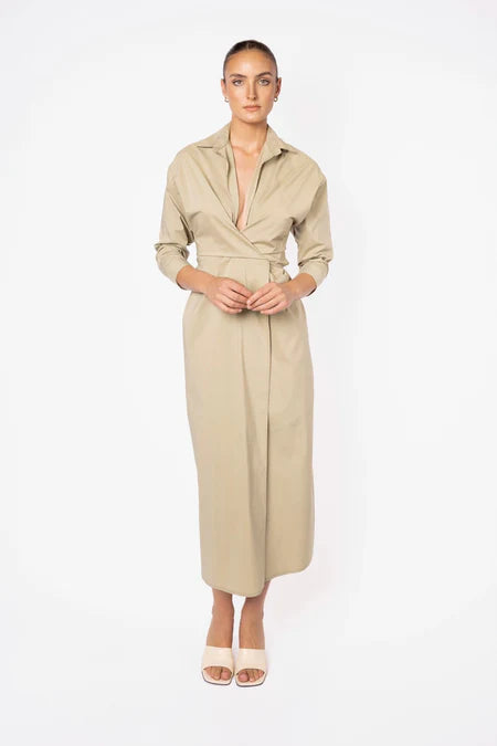 One Fell Swoop Dilma Shirt Dress - Tea