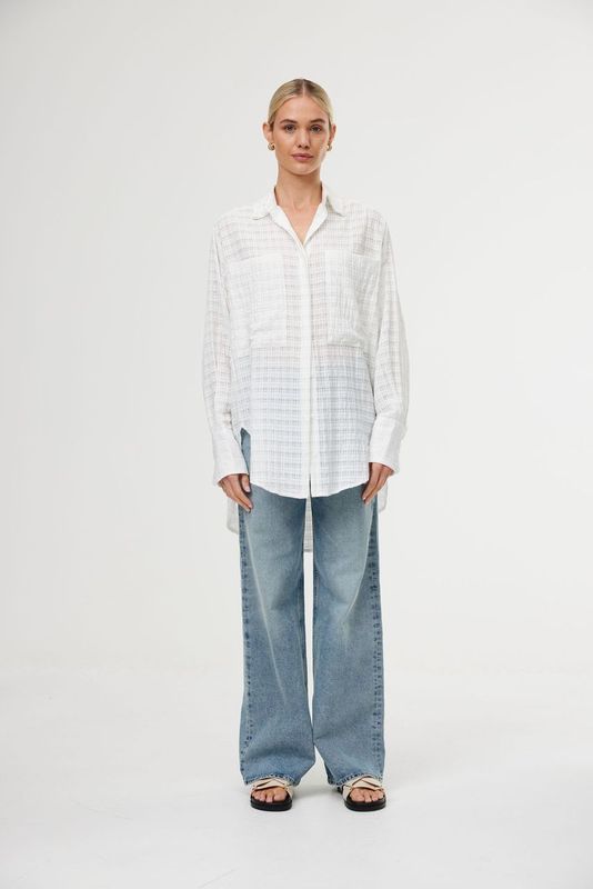 Kinney The Label Selena Shirt - Ivory