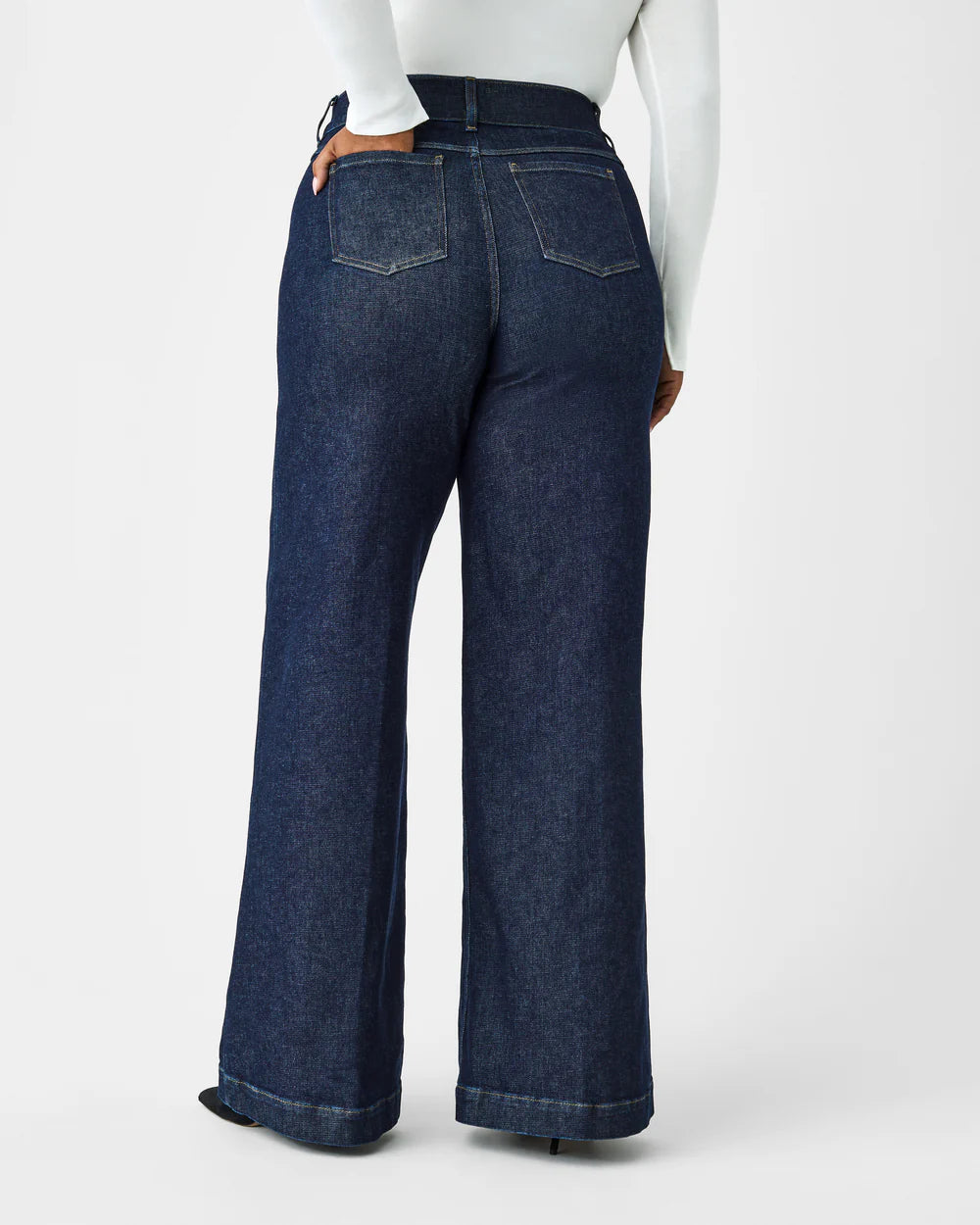 Spanx Wide Leg Jeans - Raw Indigo