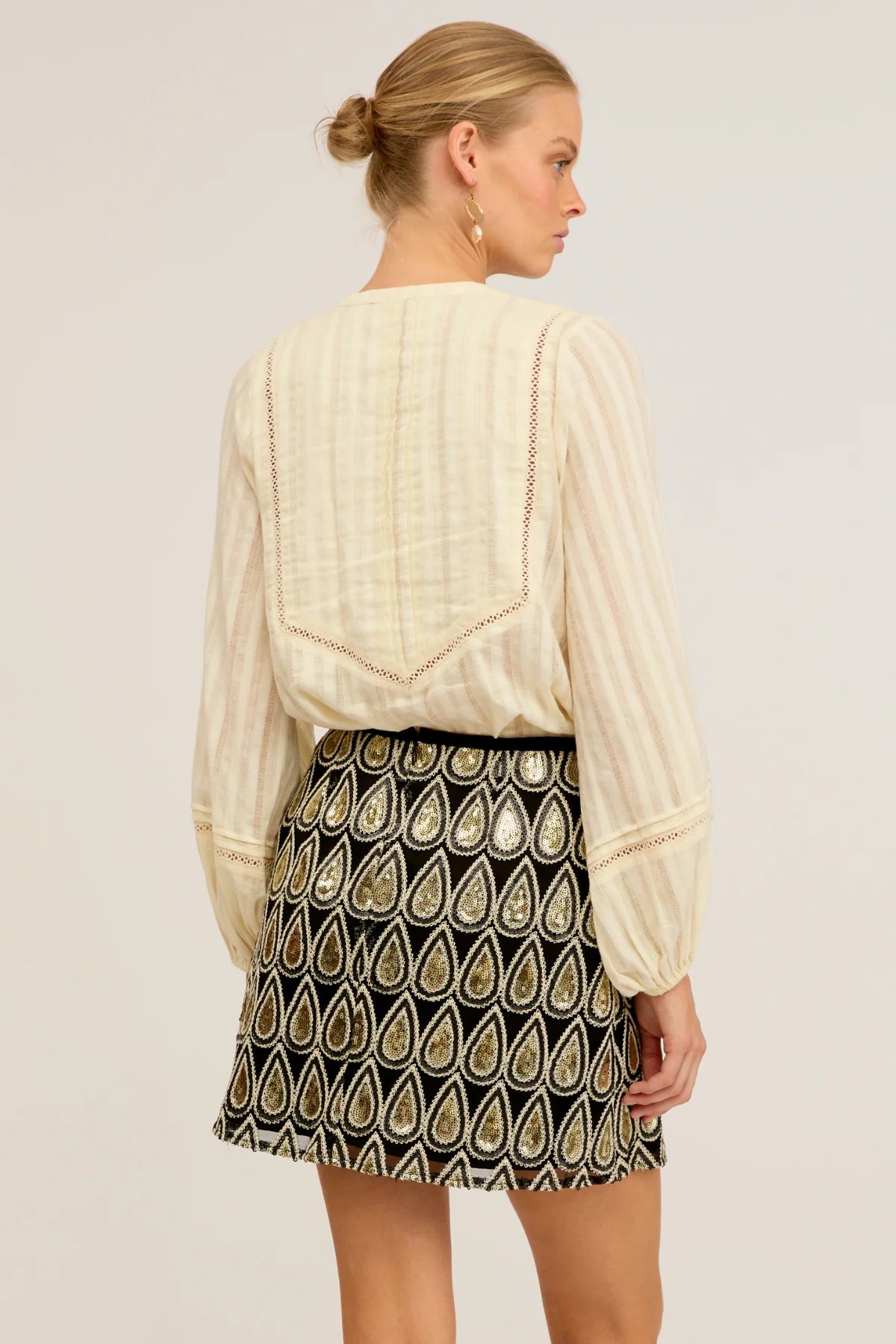 Nine Lives Bazaar Uma Sequin Skirt - Mooniest