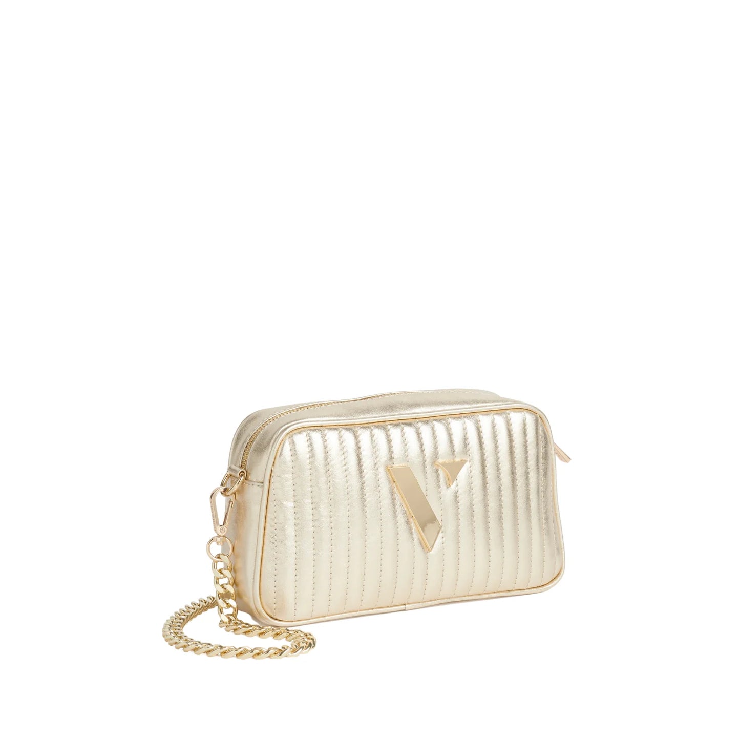 Vestirsi Chole Gold Quilted Crossbody Bag