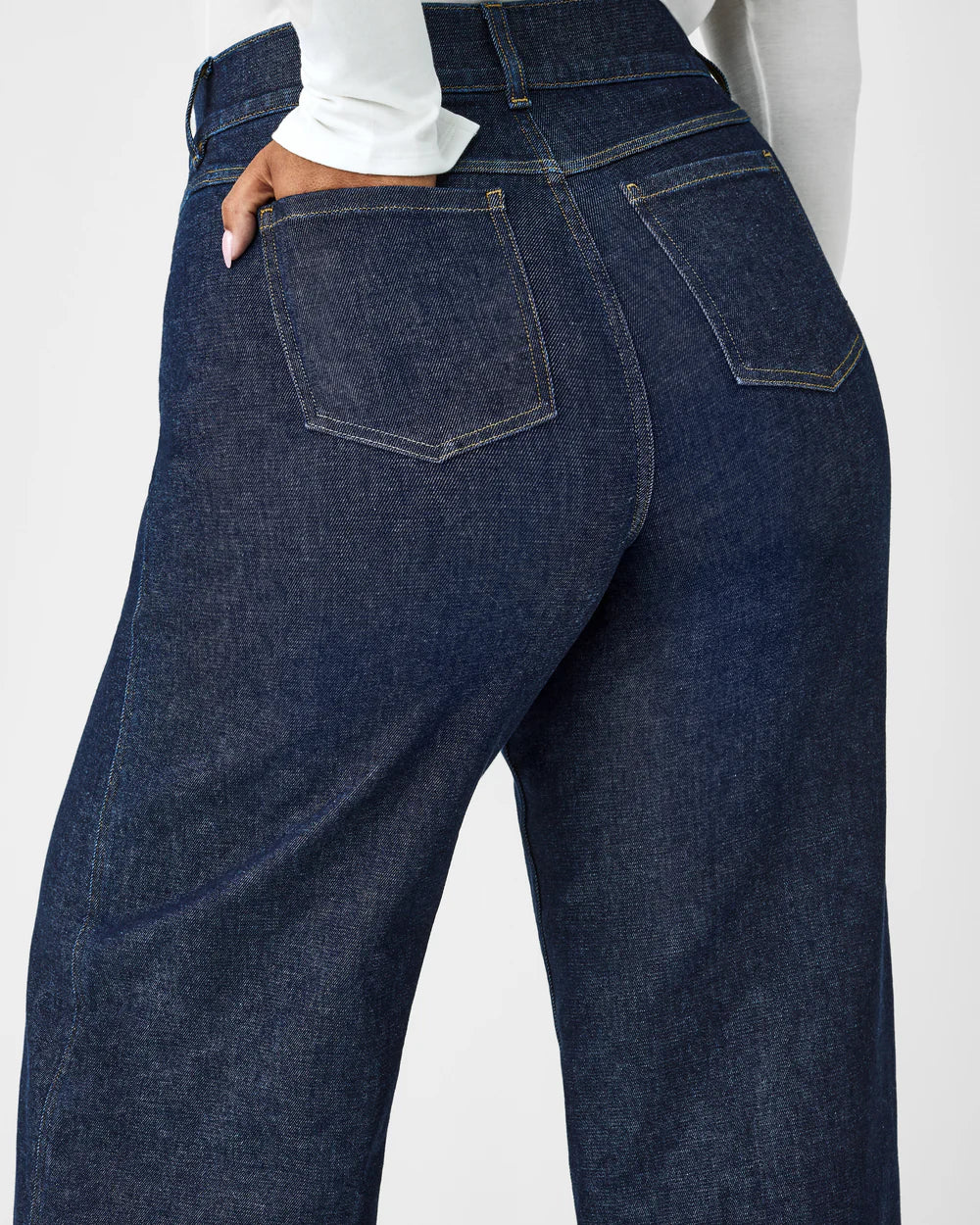 Spanx Wide Leg Jeans - Raw Indigo