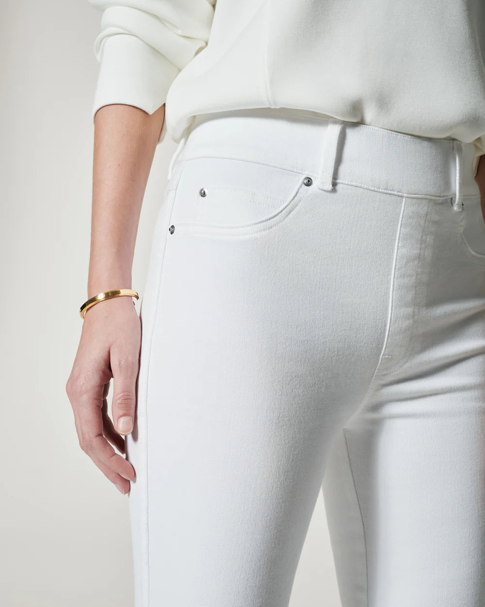 Spanx Denim Flare Jeans - White