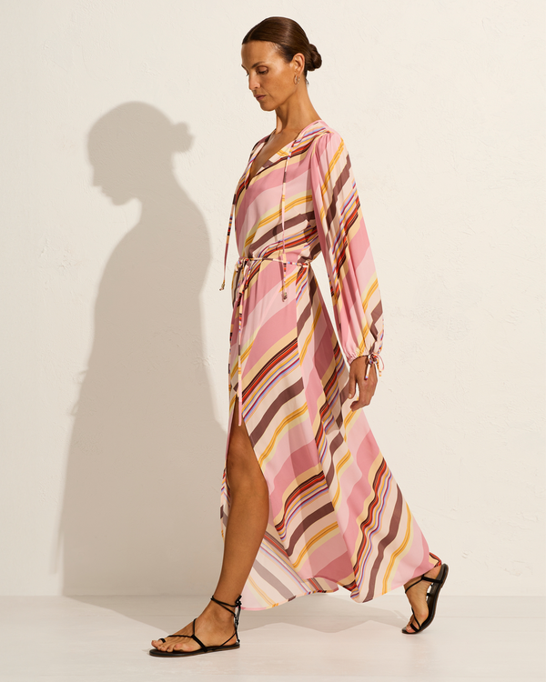 Auguste The Label Loretta Maxi Dress, Pink Stripe