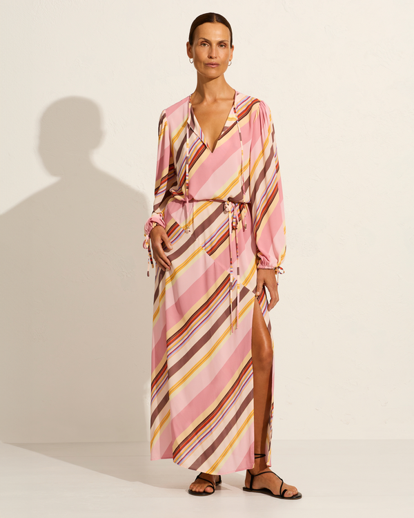 Auguste The Label Loretta Maxi Dress, Pink Stripe