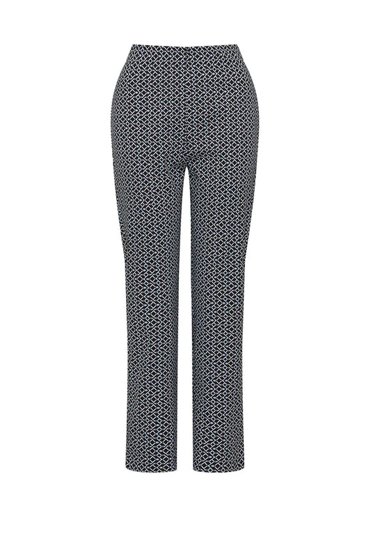 Cable Bell Geo Pant - Navy Print