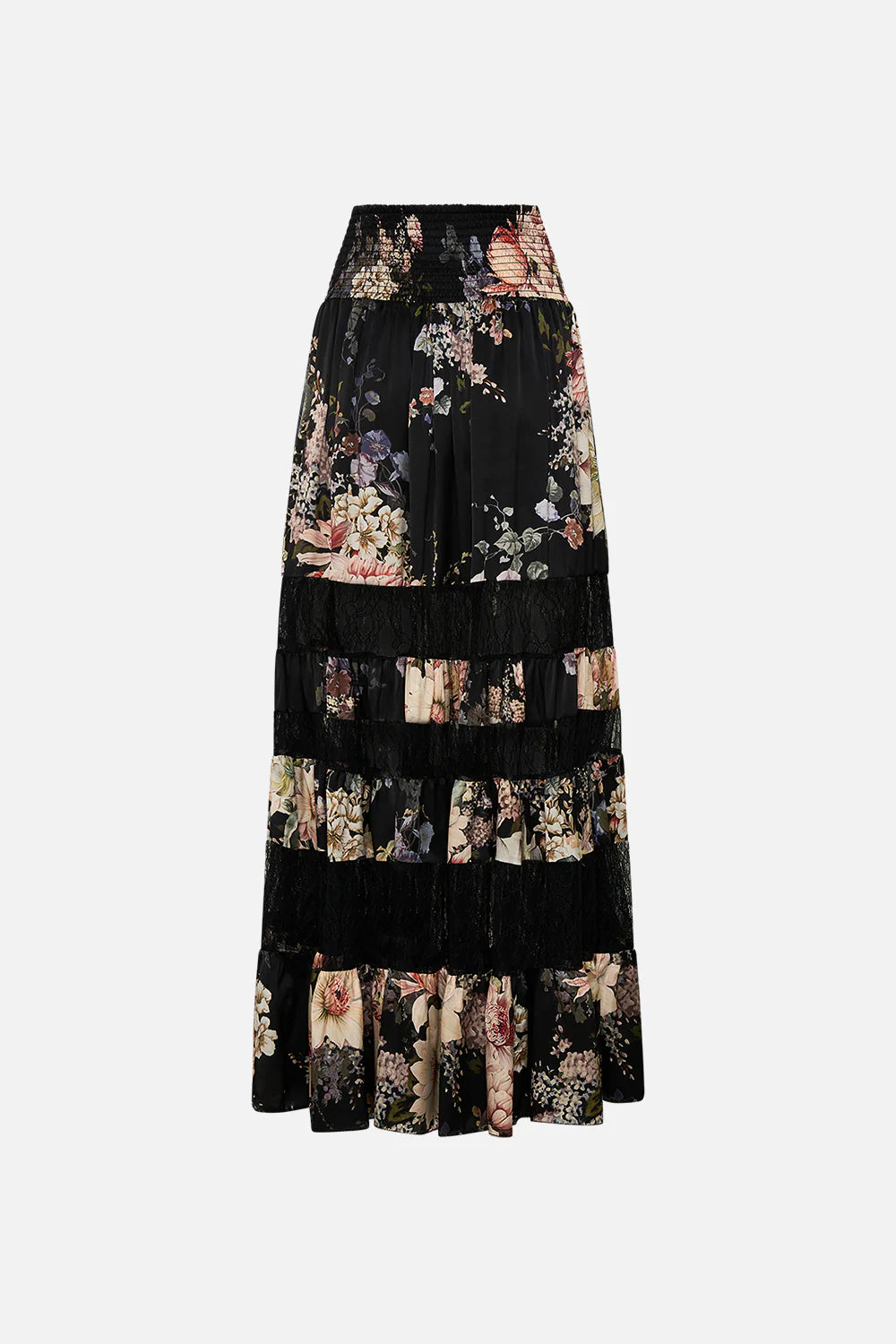 Camilla Dynasty Daze Maxi Skirt With Lace Inserts