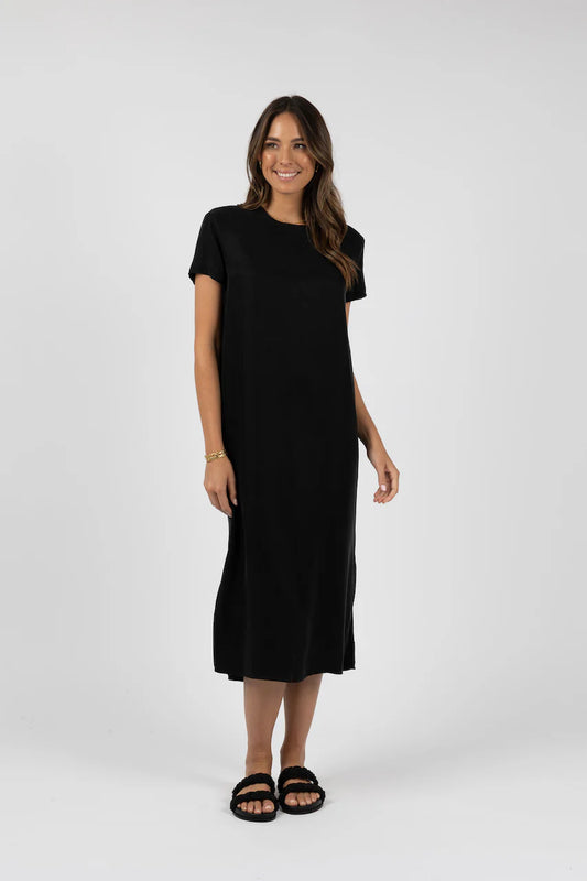 Humidity Lifestyle Milano Tee Dress - Black